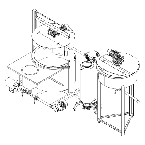 Equipment for the production of ketchup and other sauces