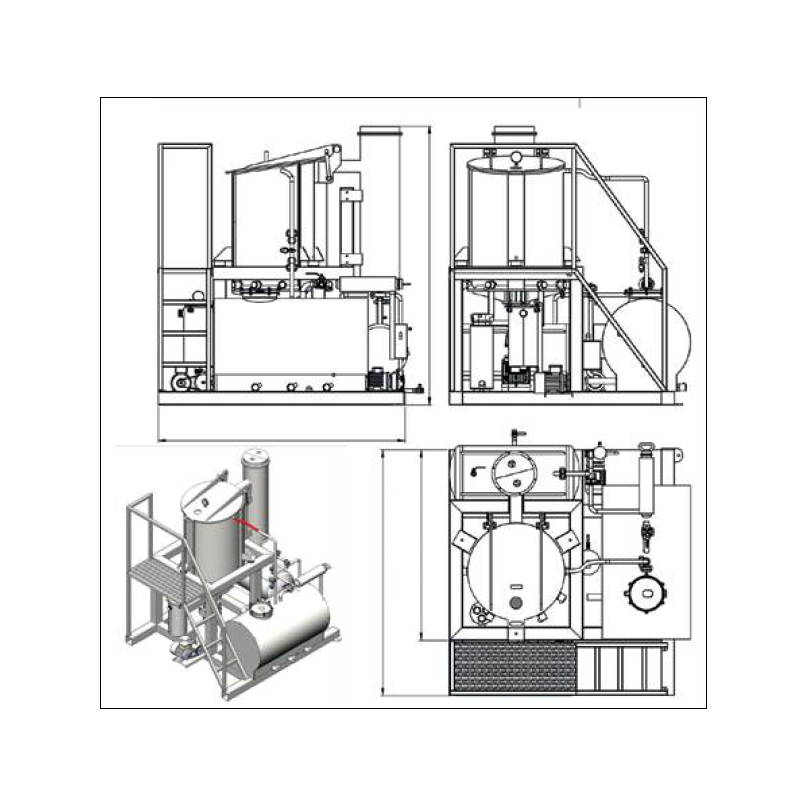 Vacuum fryer VF-350 E NORMIT schema