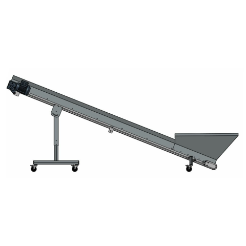 Adjustable conveyor with a hopper ACWH 3000/300