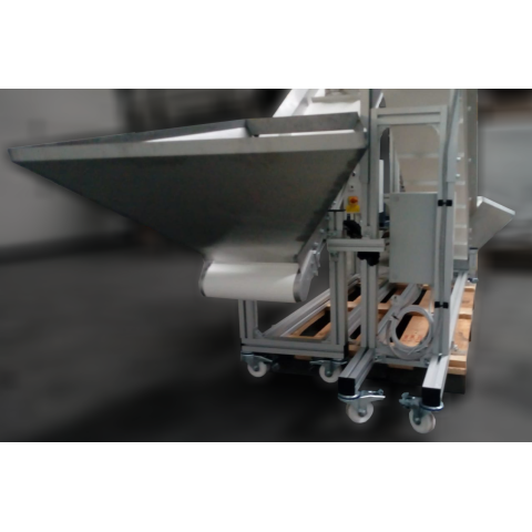Convoyeur réglable ACWH 3000/300 avec une trémie de 100 L
