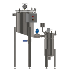 Honey filter with a preheating system HF Heat