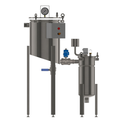 Honey filter with a preheating system HF Heat