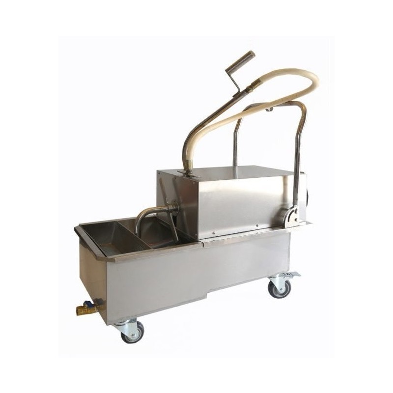 Mobile fryer filtering system