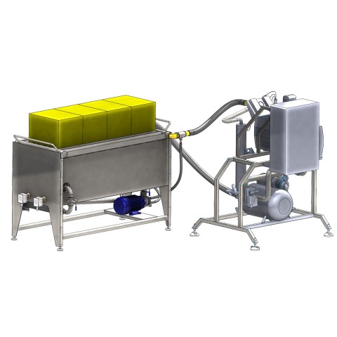 Botersmeltmachine met elektrische verwarming 200L