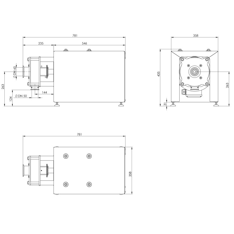 Homogenizátor Inline ULTRA SHEAR 5,5–15