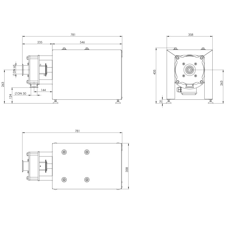 Inline homogenizátor ULTRA SHEAR 5,5-15