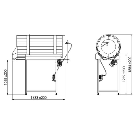 Coating mixer Drum AD