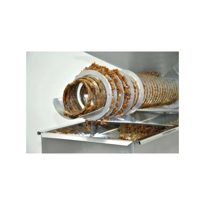 Screw press for extracting honey from wax 100 kg/h