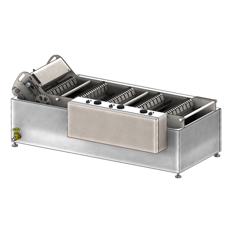 Compact continuous fryer for chips, tortillas, french fries Compact continuous fryer for chips, tortillas, french fries
