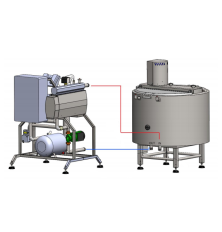 Electrical flow-through heating system MIP