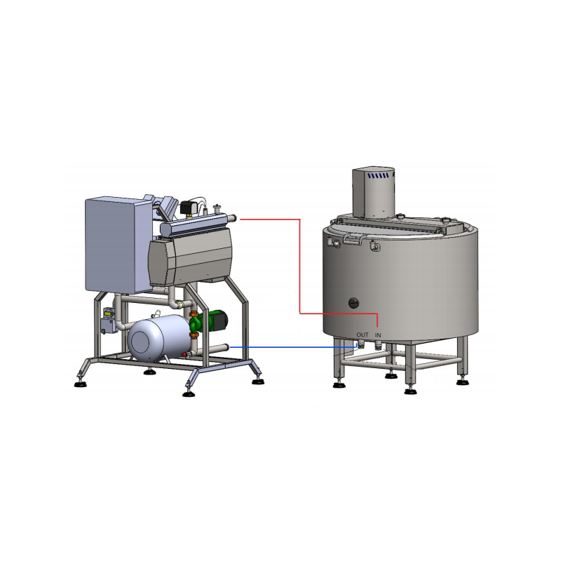 Electric flow-through heating system MIP