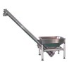 Screw conveyor with a loading hopper for bulk and powdered products