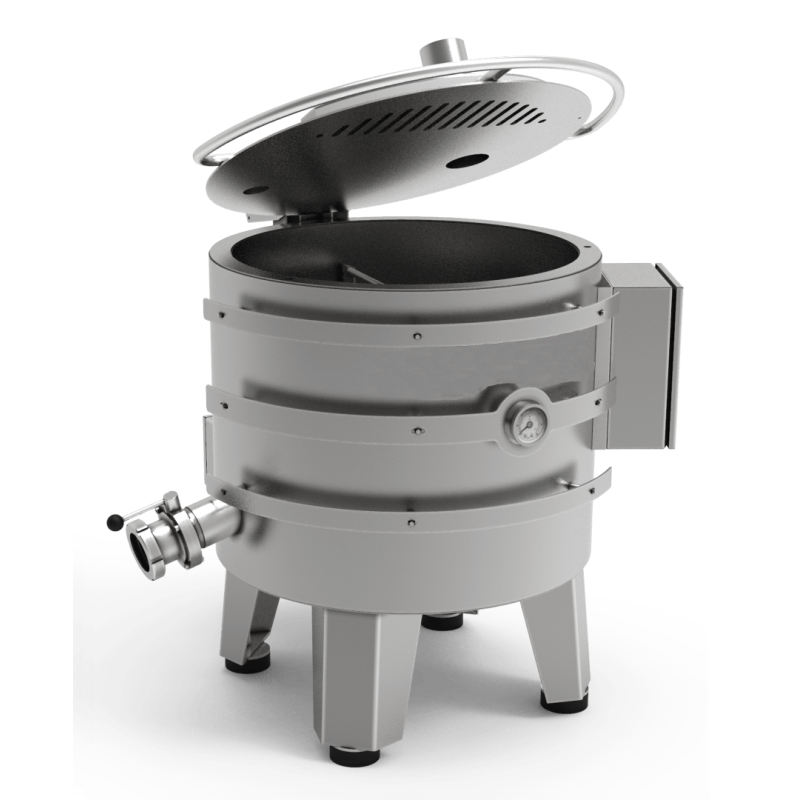 Jam cooker with a mixing and filling system MGJC