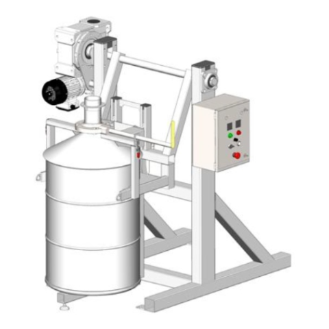 Dumping system for drums and barrels