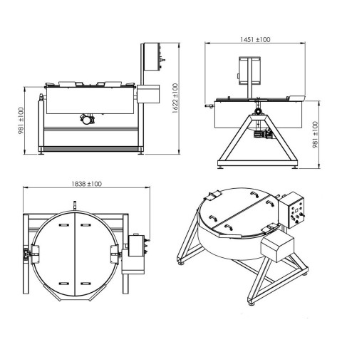 Kulatá pánev s míchadlem SFM 140