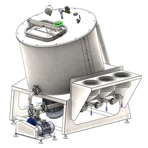 Unité de traitement des aliments sous vide MakVacMix 350-650