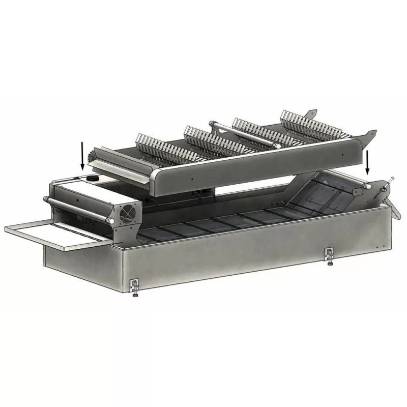 Compacte frietfriteuse - Friteuse met peddelbeweging SnackPro 400x1100 mm