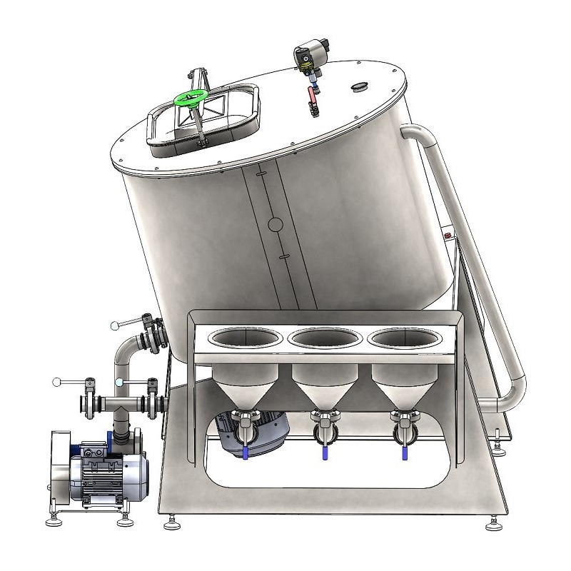 Vacuum mixer MakVacMix 350-650