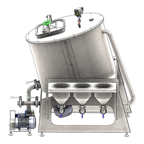 Vacuum mixer MakVacMix 350-650