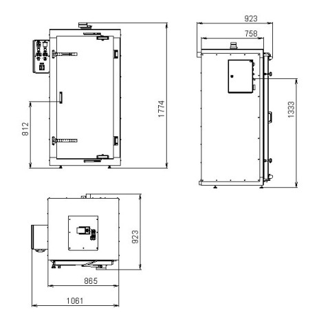 Infrarot-Trockner für Obst und Gemüse ID 3-7 m²