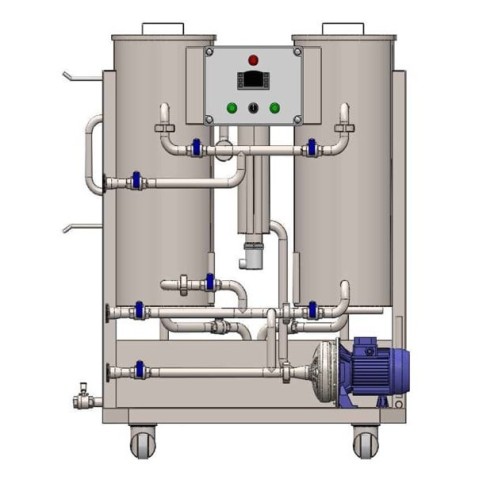 Cleaning and disinfection station 2 × 100 liters