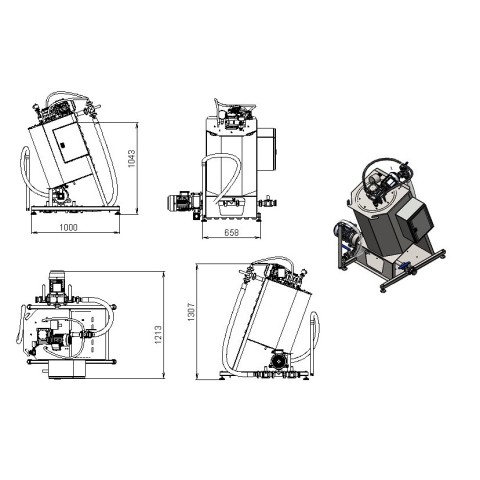 Universal vacuum module for making milk-based ice cream mixtures 100