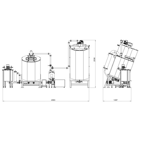 Thermostable fruit fillings production equipment complex