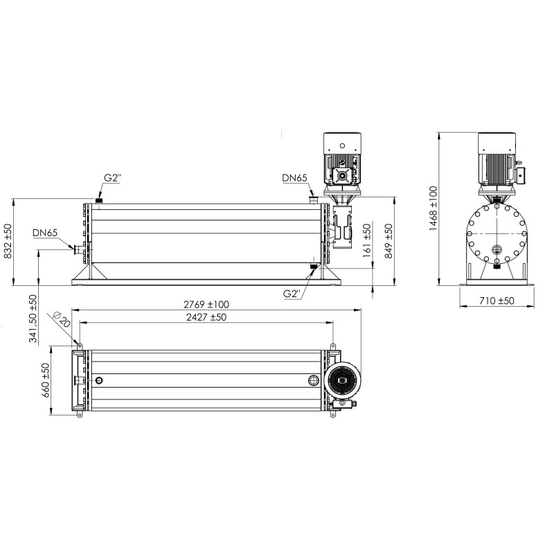 Scraped surface heat exchanger HE