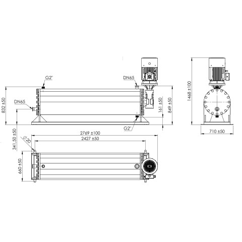 Scraped surface heat exchanger HE