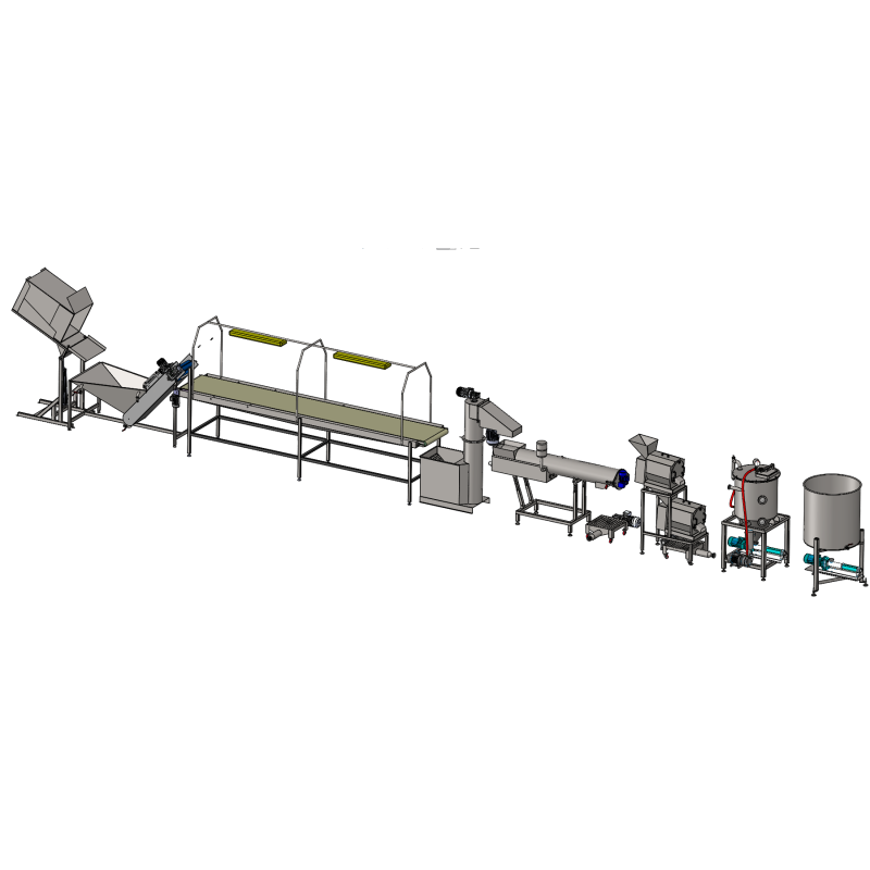 Linea di produzione per la produzione di purea di mele