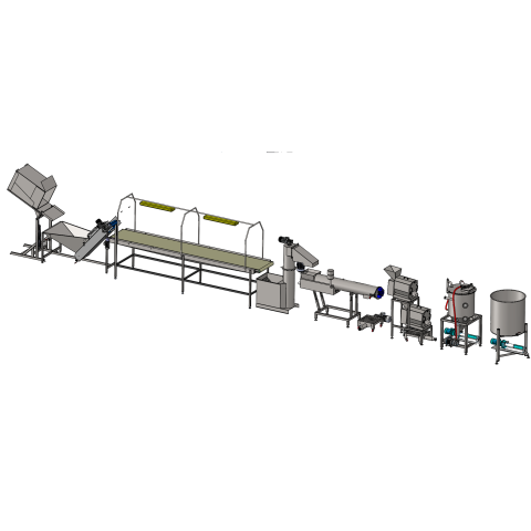 Ligne de production pour la fabrication de purée de pommes