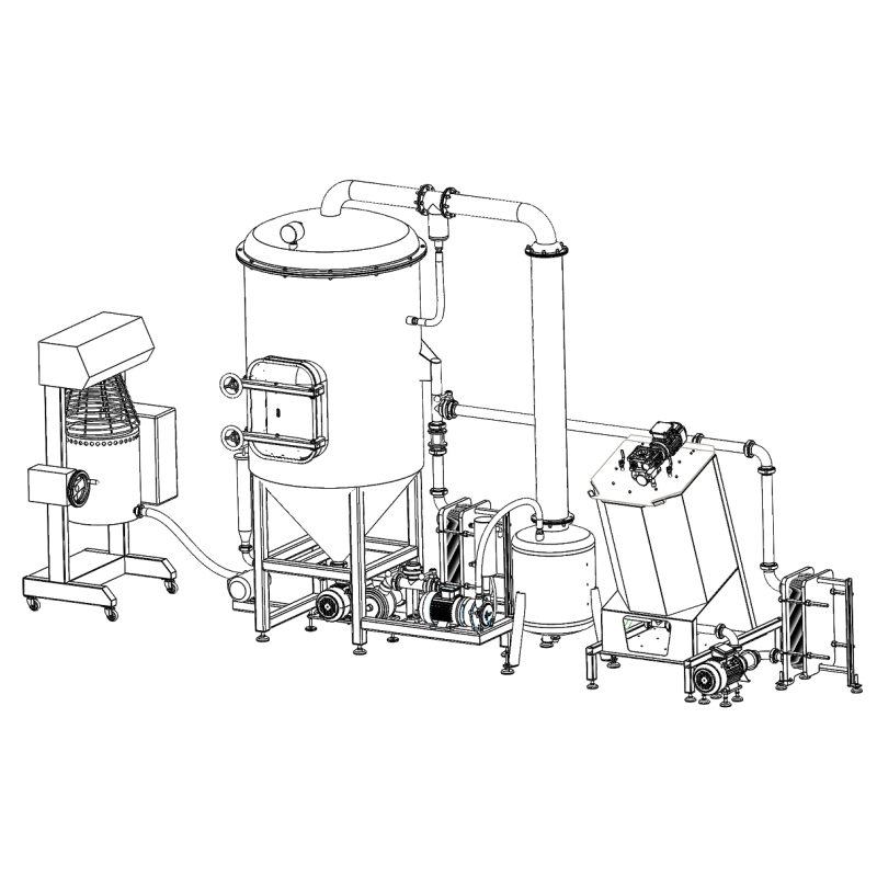 Línea de concentración de leche condensada