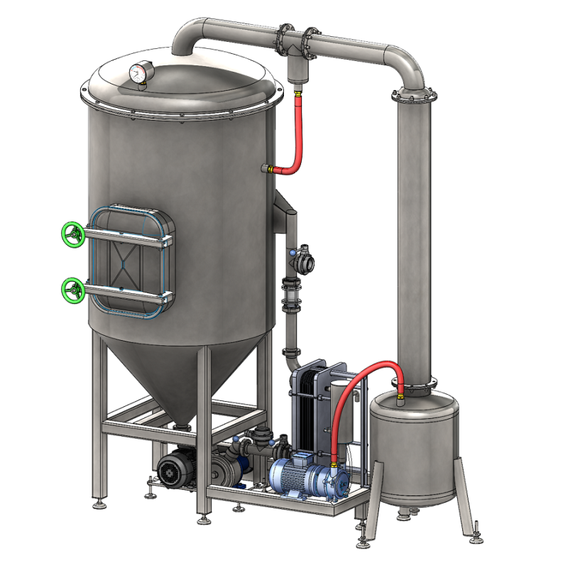 Línea de concentración de leche para elaborar leche condensada