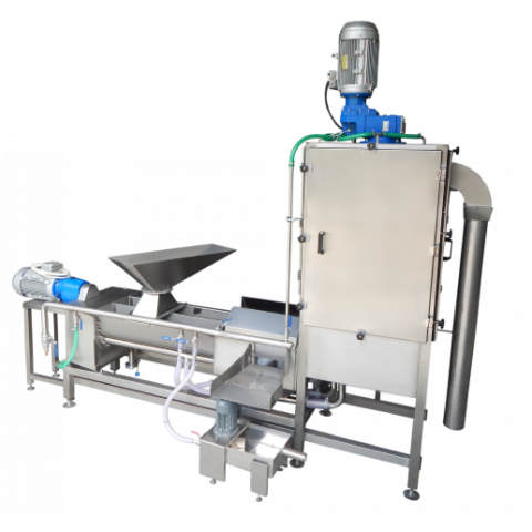 grain washing, hulling and separating machine