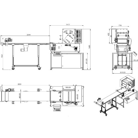 Machine à former les barres chocolatées et protéinées