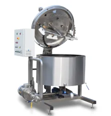 Vacuum mixer with an integrated homogenizer VMG S