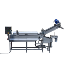 continuous fryer for onions, nuts and other products