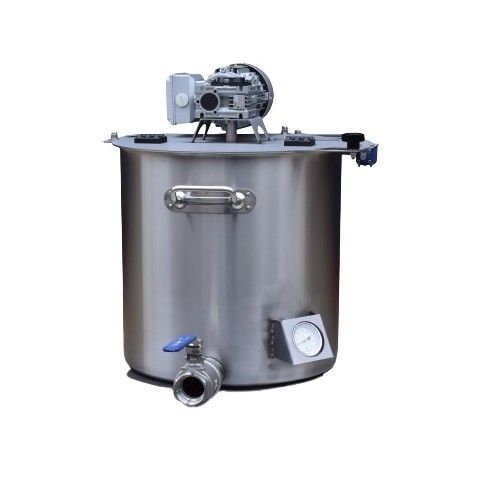 Stainless steel jam cooking pot with an agitator ENS