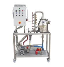 Vacuum laboratory evaporation unit