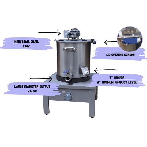 Beer brewing kettle