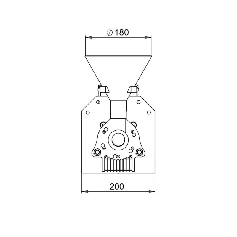 Industrial mill for seeds, nuts and spices 90