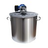 Cooking pot with an agitator 50/100L