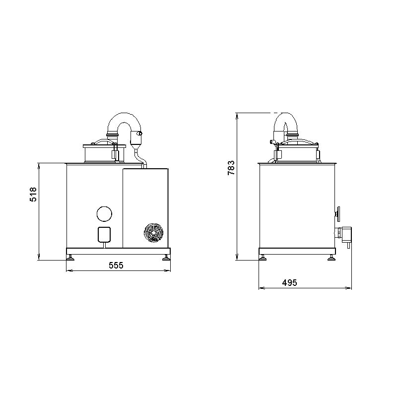 Unité d'évaporation sous vide pour le miel