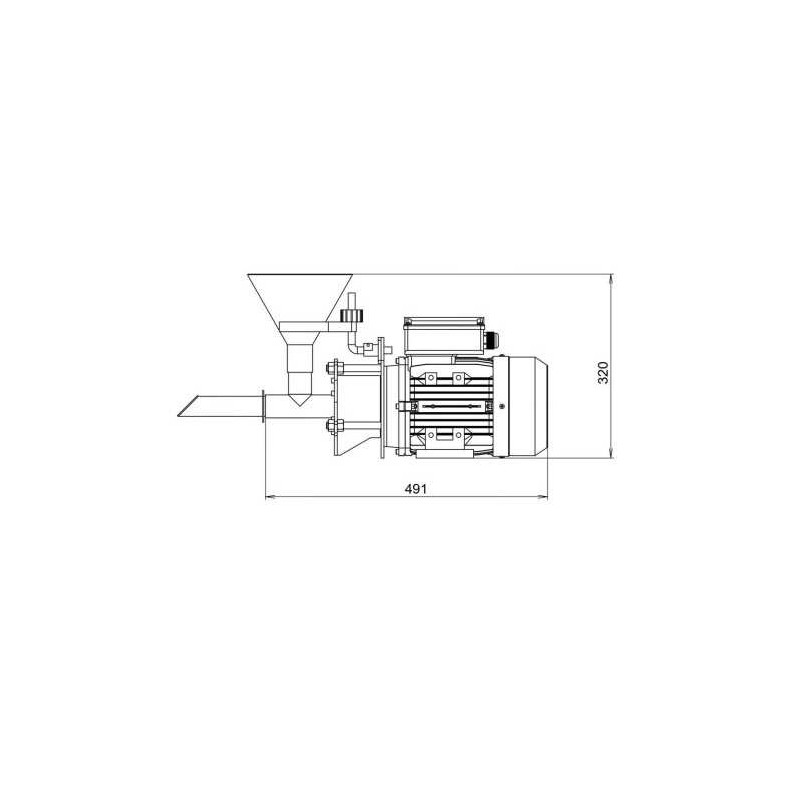 Industrial mill for seeds, nuts and spices 90