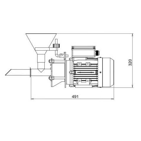 Industrial mill for seeds, nuts and spices 90