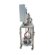 Pilot vacuum evaporation unit