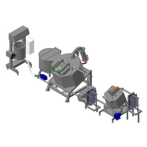 Linea di produzione per la produzione di latte condensato