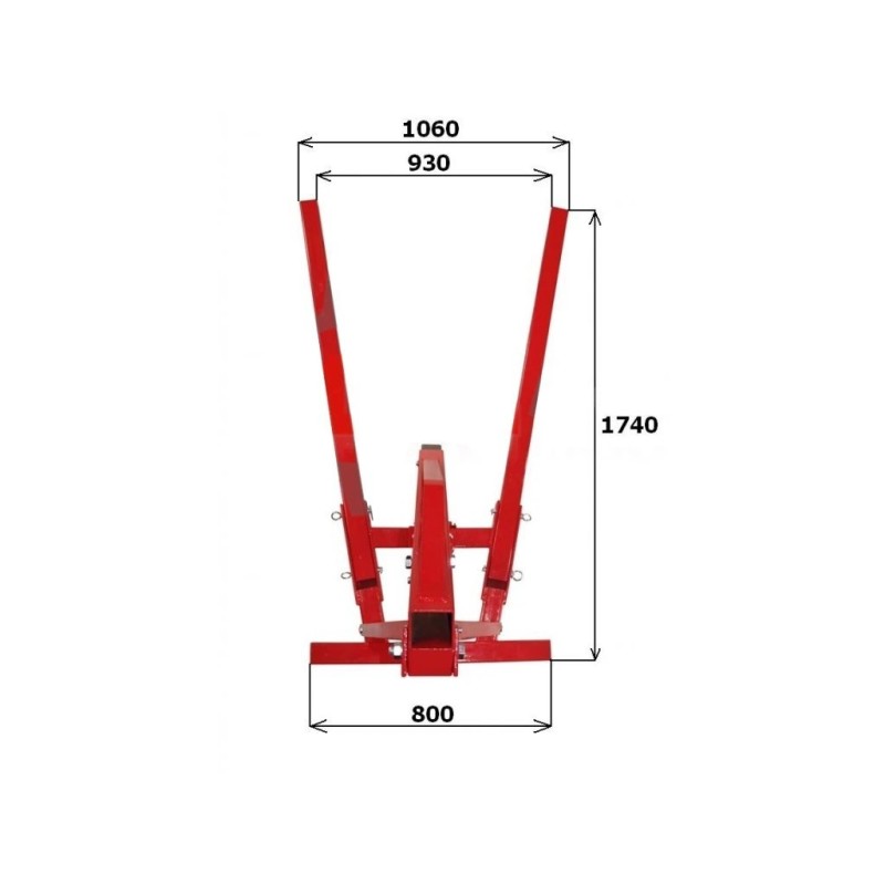 Hydraulic crane hoist 2 t - 20040