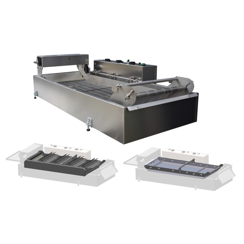 Compact conveyor fryer with additional modules