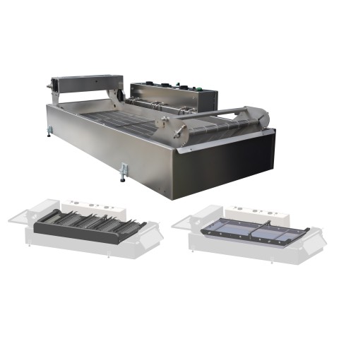 Compact conveyor fryer with additional modules